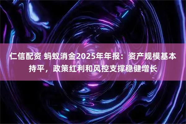 仁信配资 蚂蚁消金2025年年报：资产规模基本持平，政策红利和风控支撑稳健增长