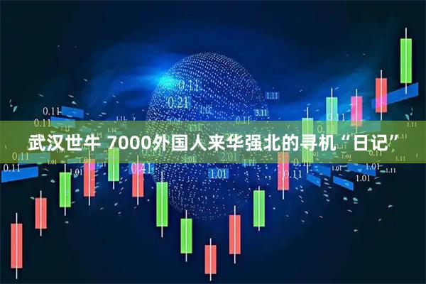 武汉世牛 7000外国人来华强北的寻机“日记”
