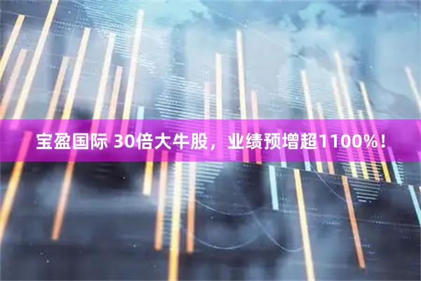 宝盈国际 30倍大牛股，业绩预增超1100%！