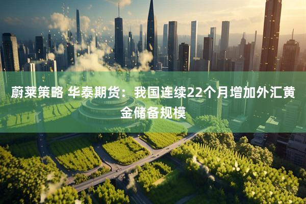 蔚莱策略 华泰期货：我国连续22个月增加外汇黄金储备规模